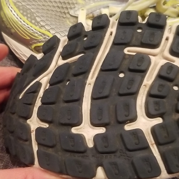 Brooks Womens Ghost 6 Running Shoes - Silver and Yellow SZ 9 - Picture 6 of 7